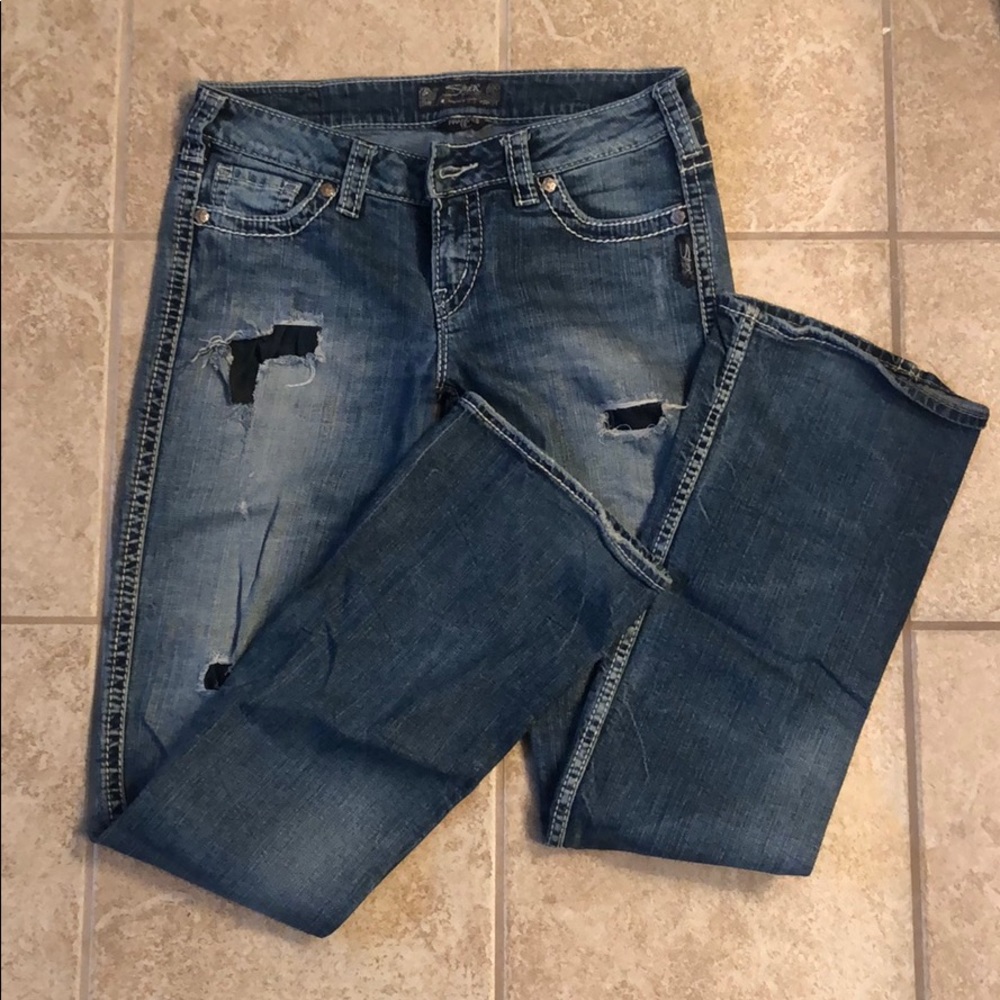 Silver jeans